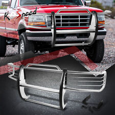Chrome Front Bumper Push Bar Brush Grille Guard For 92-96 Ford F150-350bronco