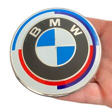Roundel Front Hood Emblem 82 Mm For Bmw Badge 50th Anniversary 51148132375