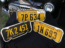 New Pair 40 To 55 Chrome Metal Vintage Style California License Plate Frames