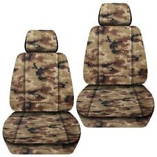 Front Set Car Seat Covers Fits Jeep Wrangler Jk 2007-2017 Camouflage
