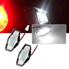 2x White 18-led License Plate Lights For Honda Accordcivicacuratsxmdxilxtl