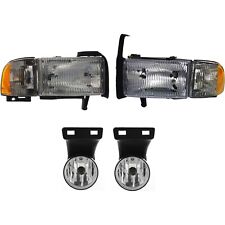 Auto Light Kit For 1999-2002 Dodge Ram 1500 2500 3500 With Fog Lights Rh And Lh