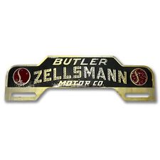 Vintage Studebaker Butler Zellsmann Motor Co. License Plate Topper