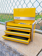 Snap-on New Gloss Yellow Miniature Top Tool Box Base Cabinet Mini Logo