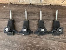 Yakima Set Of 4 Rain Gutter Towers Only No Round Bar Attachments Unlocked Cores
