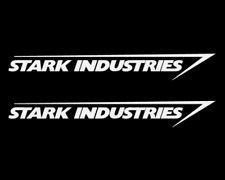 2x Stark Industries Sticker Vinyl Decal - Marvel Iron Man Avengers Computer