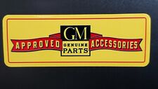 Vintage Gm Approved Accessories Quality Vinyl Decal New Durable Waterproof 6