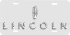 Lincoln Logo White Background Vehicle License Plate Auto Car Tag