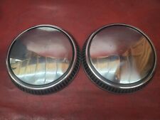 1970-1980 Ford Mercury Poverty Dog Dish 9.5 Wheel Cover Hubcaps Pair