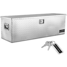49 Aluminum Diamond Plate Tool Box Pick Up Truck Bed Storage Lock Wkey Silver