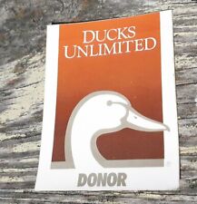 Ducks Unlimited Orange Duckhead Logo Donor Sticker Decal 4x3