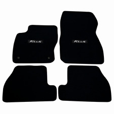 Fits 11-15 Ford Focus 4dr Black Nylon Floor Mats Carpets Non Slip W Emblems