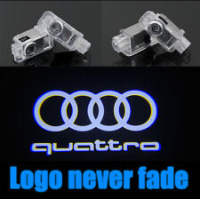 Audi Quattro Logo 2x Ghost Laser Projector Door Under Puddle Lights For Audi-