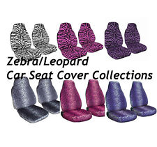 Zebrasafarileopard Car Seat Cover 2pcs Set