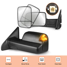 Power Heated Signal Tow Mirrors For 2002-08 Dodge Ram 1500 2003-09 2500 3500