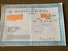 1932 Ford Truck  Historical Document Certificate Hot Rod Rat Rod