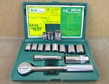 Nice Vintage Sk Tools Usa 38 Dr Metric Socket Ratchet Set 9-19mm Extras S K