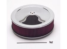 Summit Racing Chrome Air Cleaner With Reusable Filter 14 Dia Round 239444