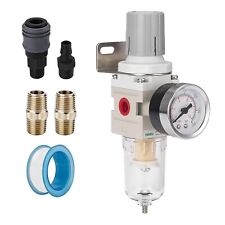 14npt Compressed Air Filter Regulator Combo Air Compressor Water Separator New