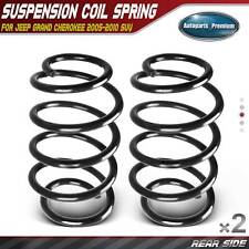 2x Rear Left Right Coil Springs For Jeep Grand Cherokee 05-10 Sport Utility