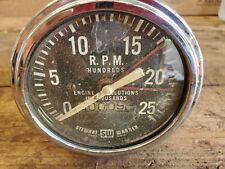 Vintage Stewart Warner Tachometer 2500 Rpm Gauge