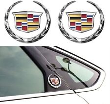 2pcs For Cadillac Fender Marker Door Logo Badge Emblem Car Decoration Sport V