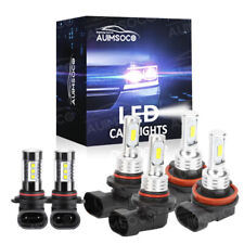 H11 9005 Combo Led Headlight Bulbs H10 Fog Light Set For Ford F-150 2015-2020 21