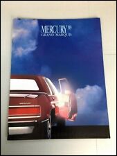 1989 Mercury Grand Marquis 16-page Car Sales Brochure Catalog - Colony Park