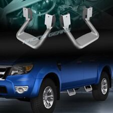 2 X Silver Texture Coated Die-cast Aluminum Truck Suv Pickup Nerf Side Step Bar