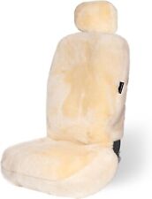 Genuine Sheepskin Seat Cover Champagne Car Seat Driver Covers Universal Bucket