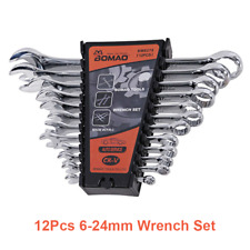 12-piece 12-point Combination Wrench Set 6-24mm With Organizer Rack Us
