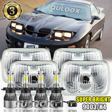 4pcs 4x6 Led Headlights Hilo Beam Drl For Pontiac Trans Am 1998 2000-2002