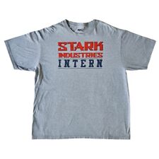 Iron Man Stark Industries Intern Mens T-shirt Size 2xl Gray Marvel Mad Engine
