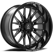 24x12 Axe Atlas Gloss Black Milled Wheel 8x6.5 -44mm