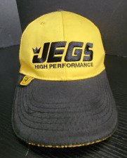 Jegs High Performance Hat Cap Strapback Yellow Black Racing Automotive Parts