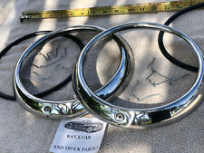 New Complete Set Of 1949 To 1952 Chevrolet Car Replacement Head Light Rings 