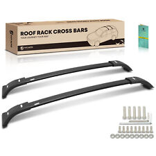 Black Aluminum Roof Rack Rail Cross Bars Luggage Carrier For Toyota Venza 21-23