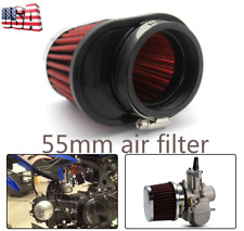 1x Car Motorcycle Carburetor 55mm Air Intake Filters Cleaner High Flow Washable