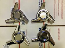 Set Of 4. Chrome Swept Wing Spinners Knock Offs.