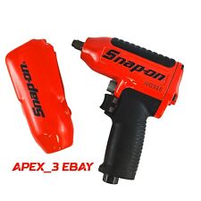 Snap-on Mg325 38 Drive Air Impact Wrench Tool Red W Muffler Kit Boot Cover