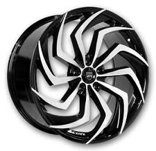 24 Inch 24x9 Lexani Shadow Machined Face Wheels Rims 5x4.25 5x108 38