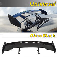 57 Jdm Gt Style Abs Rear Trunk Spoiler Tail Wing Universal Fitment Gloss Black