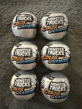 6 New Zuru 5 Surprise Monster Trucks Color Change - New And Sealed - Lot Of 6