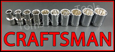 Craftsman Hand Tools 10pc 12 Sae 12pt Ratchet Wrench Socket Set Free Shipping