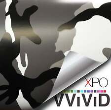 Vvivid 2020 Matte Snow Grayscale Camo Vinyl Car Wrap Film V500