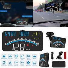 Gps Car Digital Speedometer Head Up Display Led Hud Mphkmh Speeding Tired T