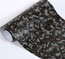 Strip Stretch Camouflage Camo Car Digital Black Vinyl Wrap Sticker Air Free Us