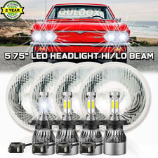 4pcs 5 34 5.75 Round Led Headlights Hilo Beam For Chevrolet Corvair 1960-69