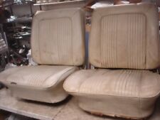 1964 1965 Chevy Pontiac Olds Buick White A Body Bucket Seat Cores Tracks Gm