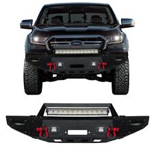 Fit For 2019-2023 Ford Ranger Front Bumper With Led Light Winch Seat